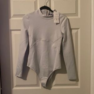 Large zara grey bodysuit